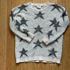 Cozy Metallic Star Sweater from Loved + Adored Size small